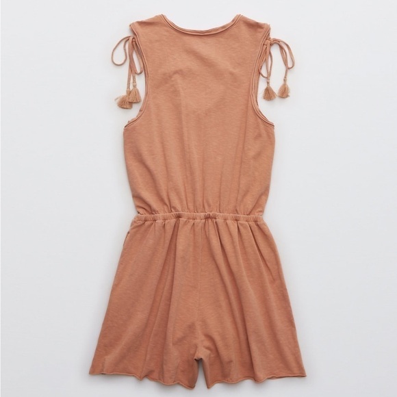AERIE Tie Shoulder Romper - Picture 4 of 8
